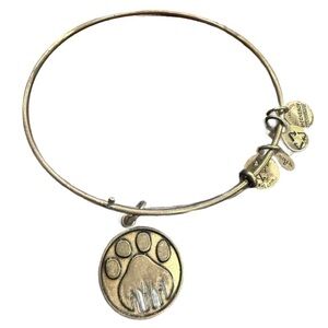 Alex and Ani Gold Paw Print City Bangle Bracelet Discontinued 2012!